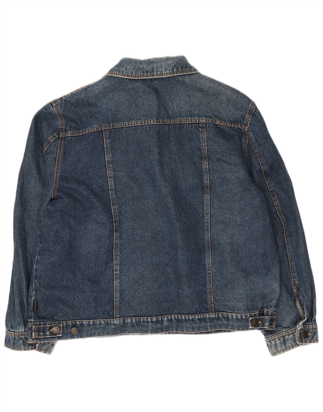 veste en denim surdimensionnée femme vintage UK 10 Petit Bleu