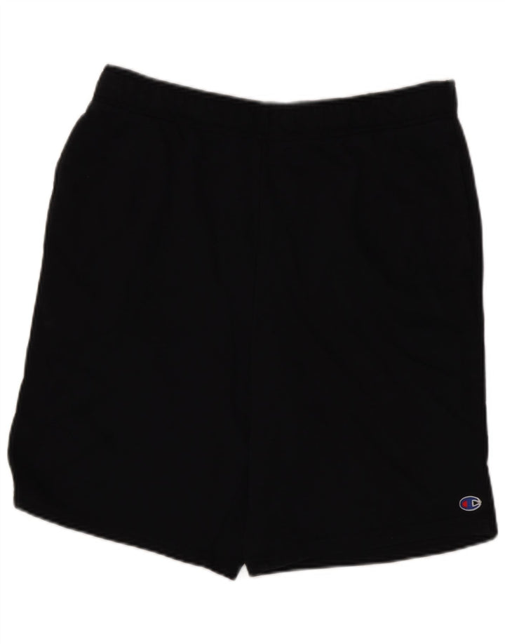 Champion Short de Sport Homme Grand Coton Noir