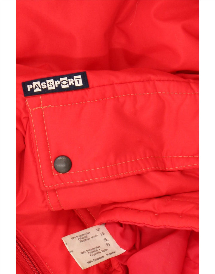VINTAGE Mens Padded Jacket UK 38 Medium Red Polyamide Vintage Vintage and Second-Hand Vintage from Messina Hembry 