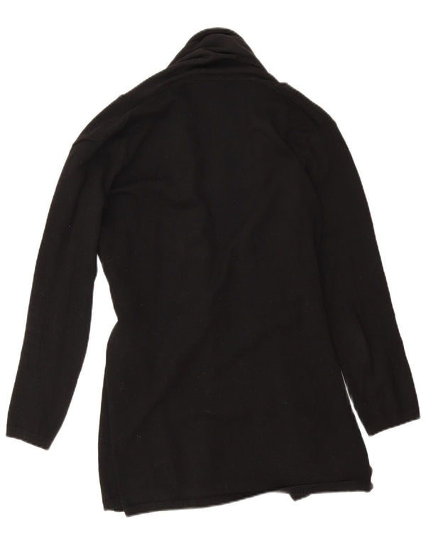 Zara Cardigan ouvert surdimensionné pour femme UK 10 Petit Noir