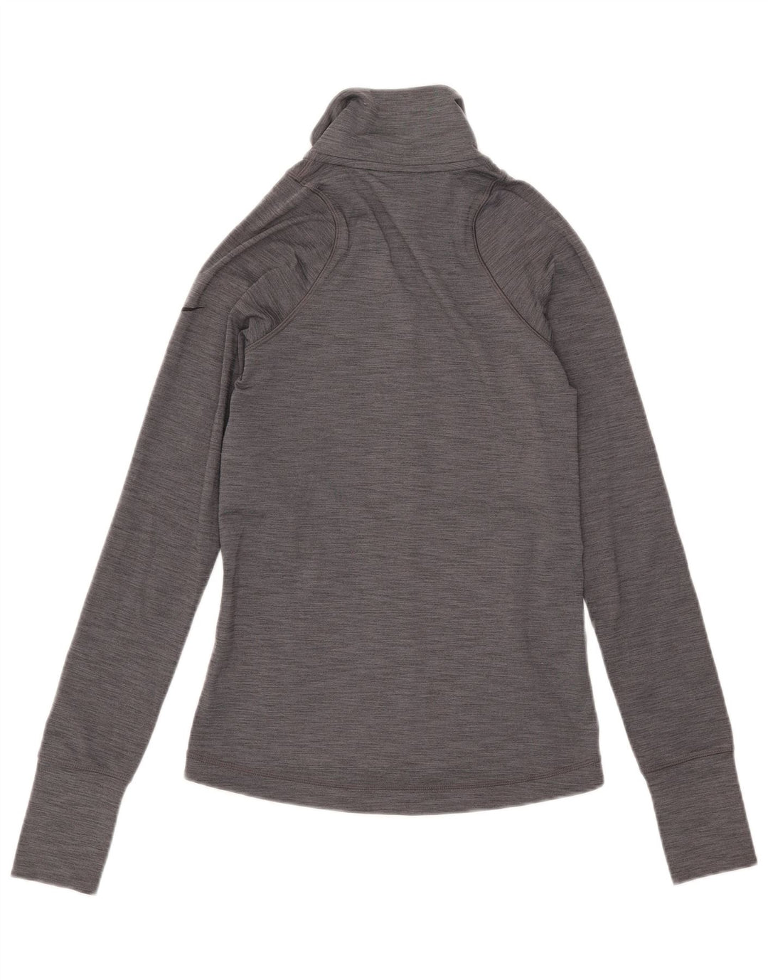 Nike Femme Dri Fit Survêtement Top Veste UK 10 Petit Gris Moucheté