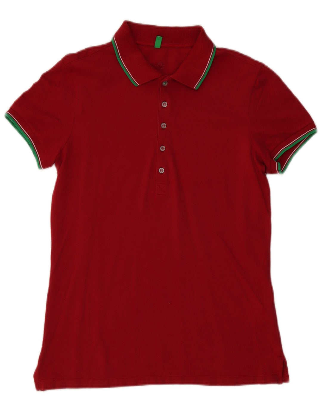 Benetton Polo Homme Petit Rouge Coton