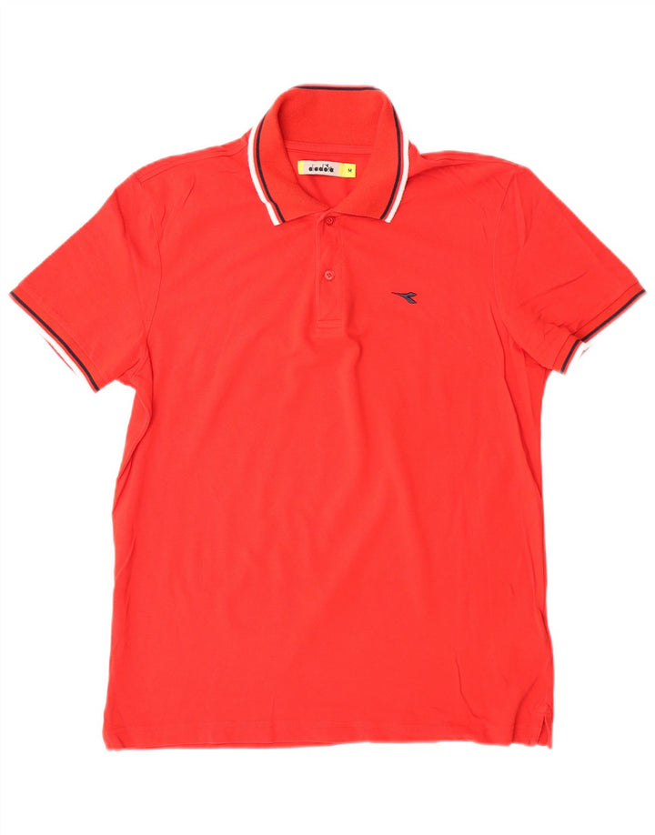 DIADORA Polo Homme Rouge Moyen Coton