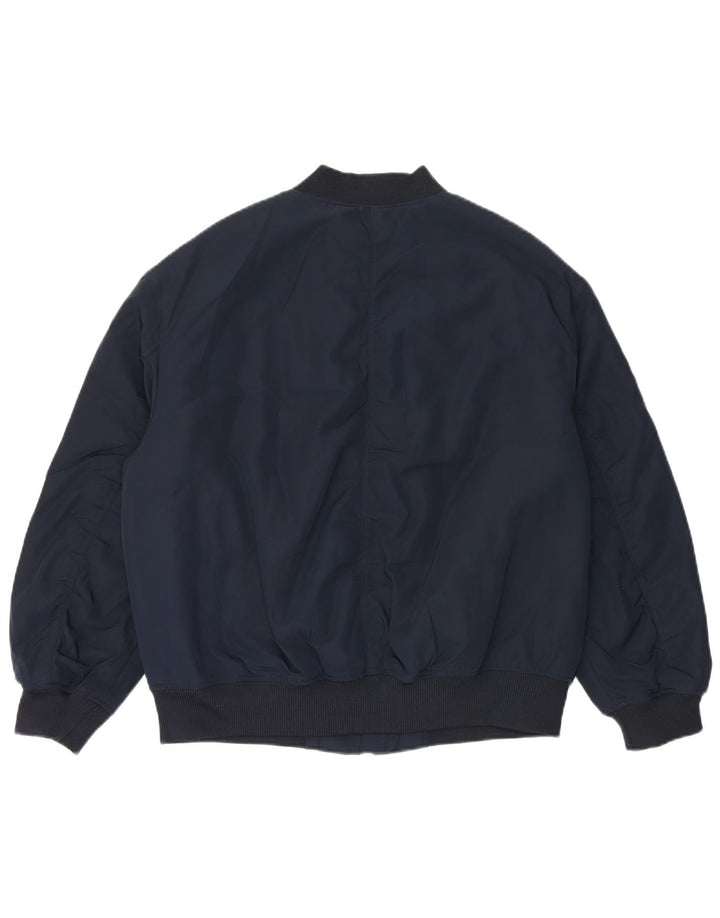 Marks & Spencer Veste bomber surdimensionnée pour femme UK 14 Large Bleu marine