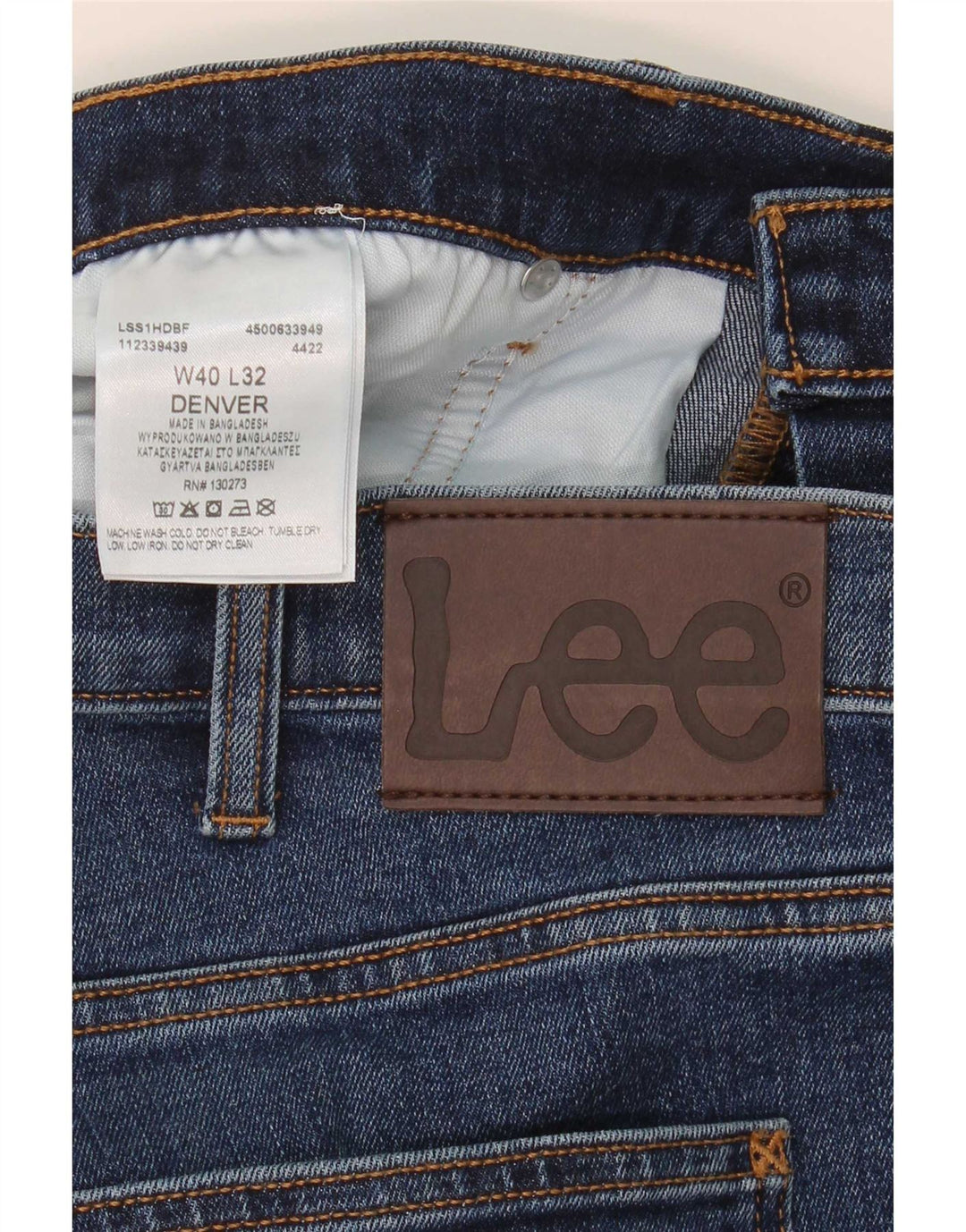 Lee Jean Bootcut Denver Homme W40 L32 Bleu Coton