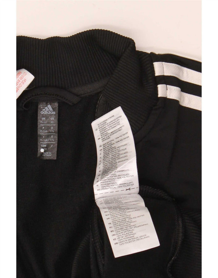 Adidas Veste de Survêtement Garçon 15-16 ans Noir Colourblock Polyester