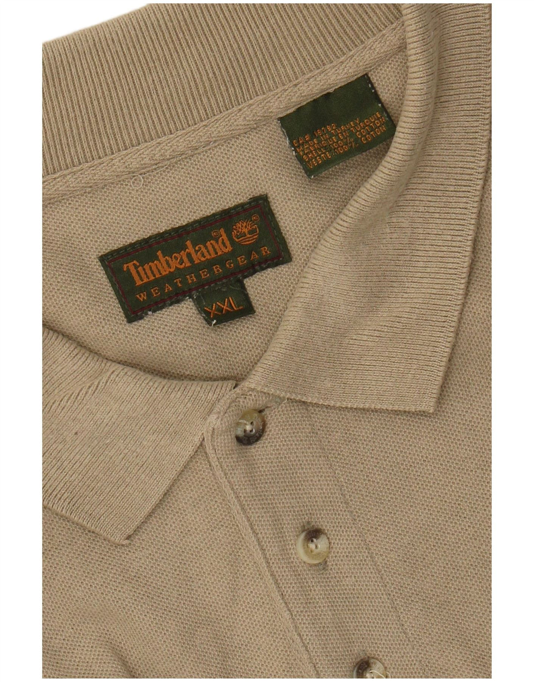 TIMBERLAND Polo Homme 2XL Beige Coton