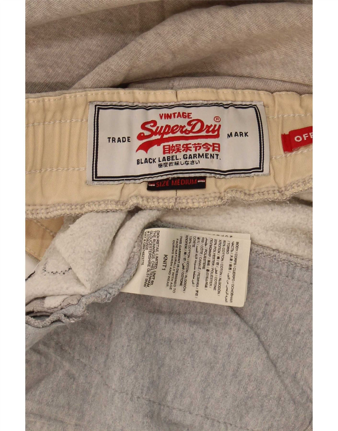 Superdry Short Graphic Sport Homme Gris Moyen Chiné Coton