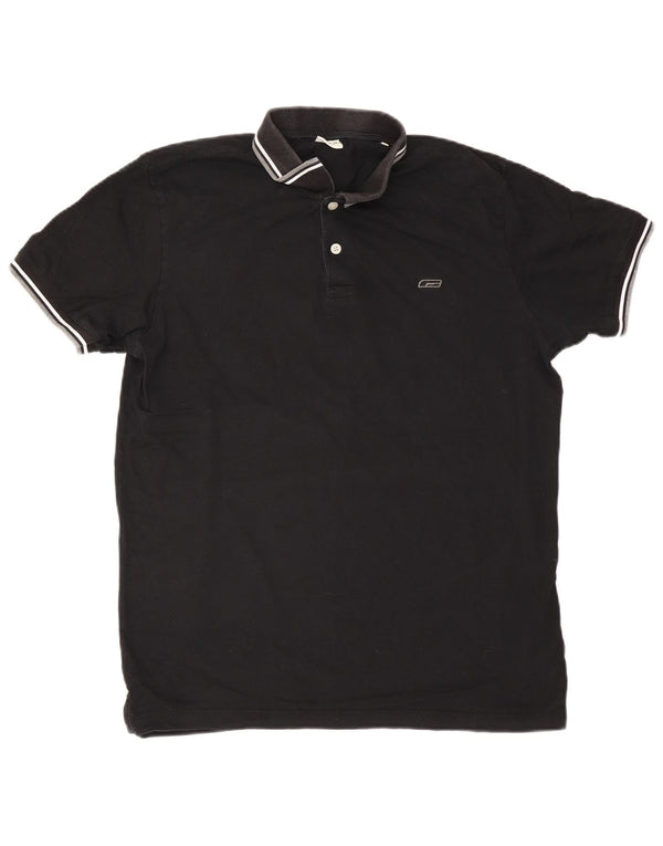 Jack & Jones Polo Homme 2XL Noir Rayé Coton