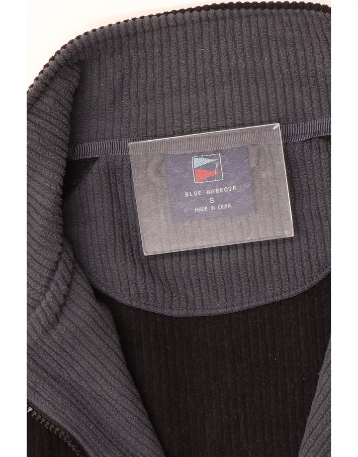 Marks & Spencer Pull polaire à col zippé Blue Harbour pour homme, petit, noir