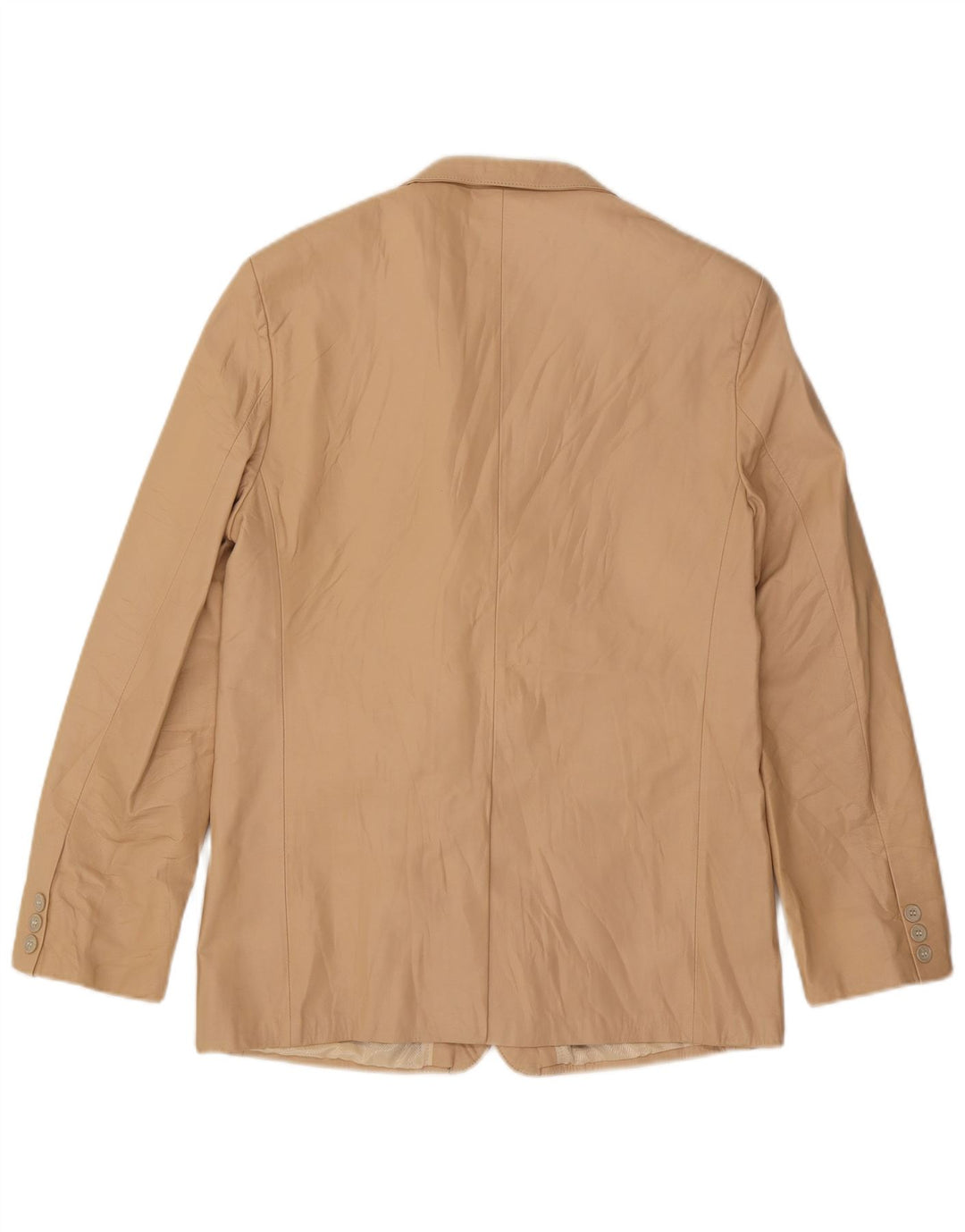 vintage Femme 2 Bouton Blazer Veste UK 14 Beige Moyen