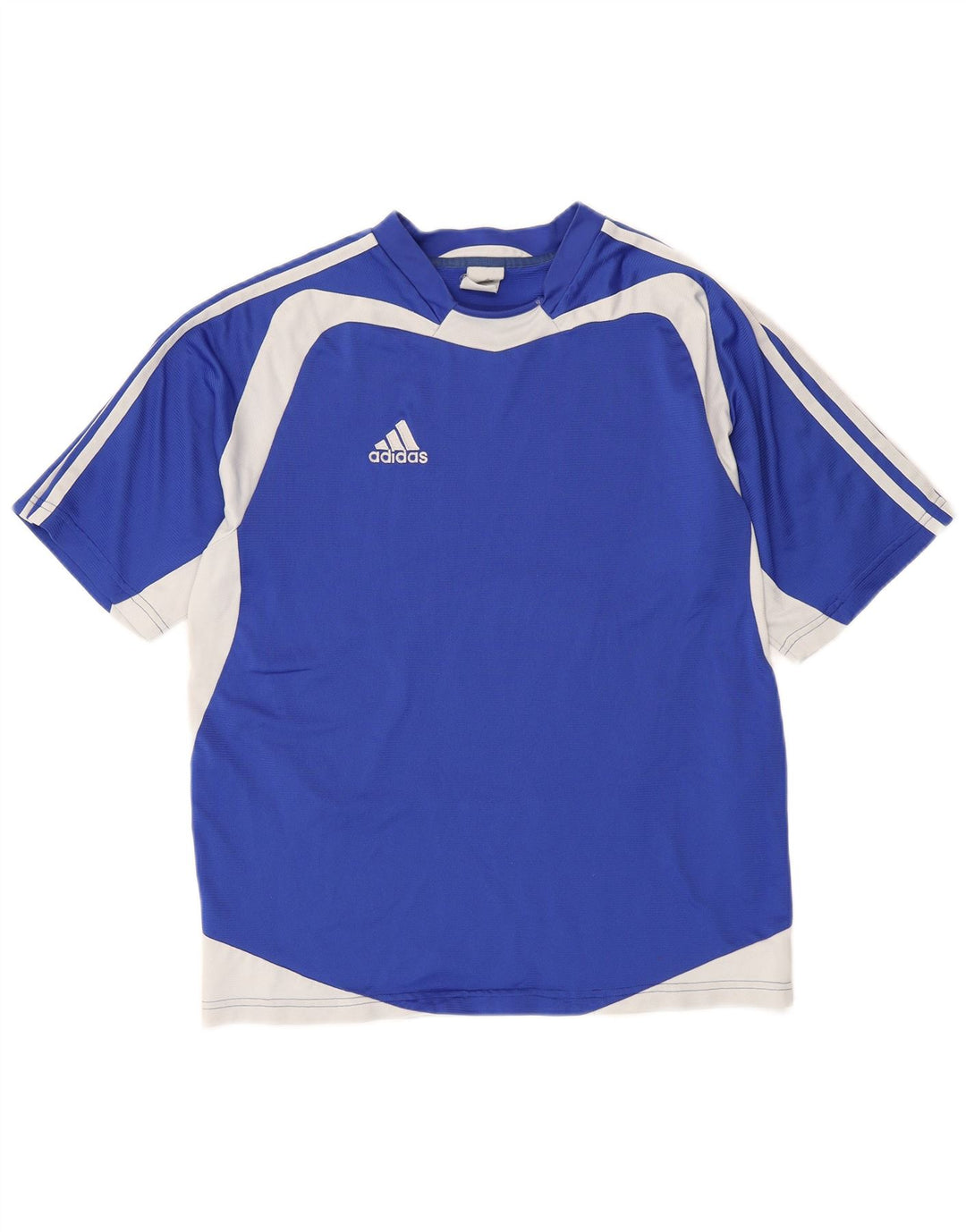 Adidas Homme Climalite T-Shirt Haut Bleu Moyen Colorblock Polyester