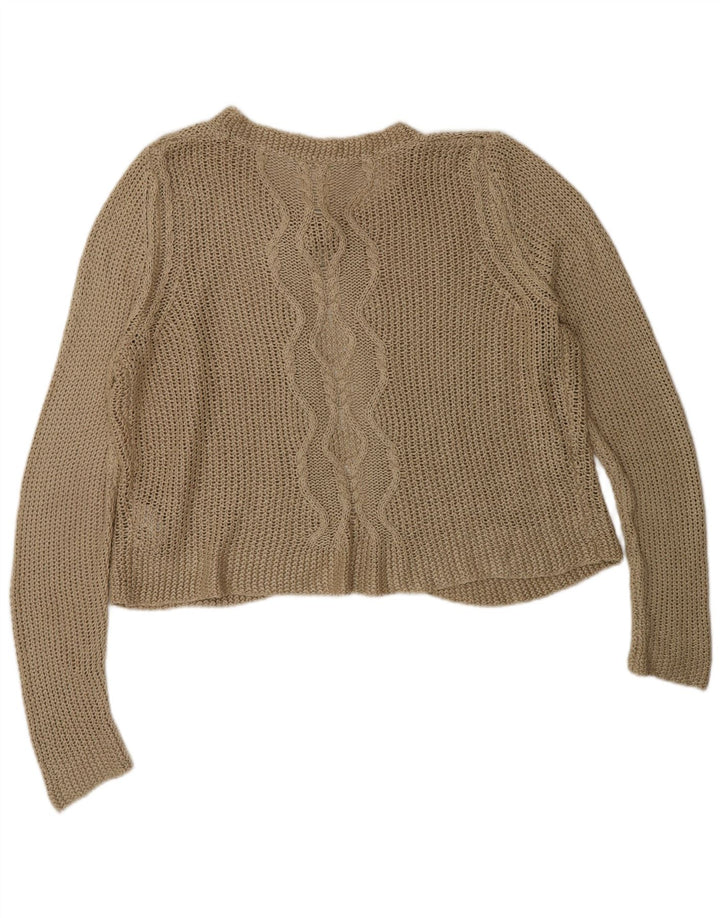 Marks & Spencer Pull cardigan surdimensionné pour femme UK 16 Grand acrylique beige