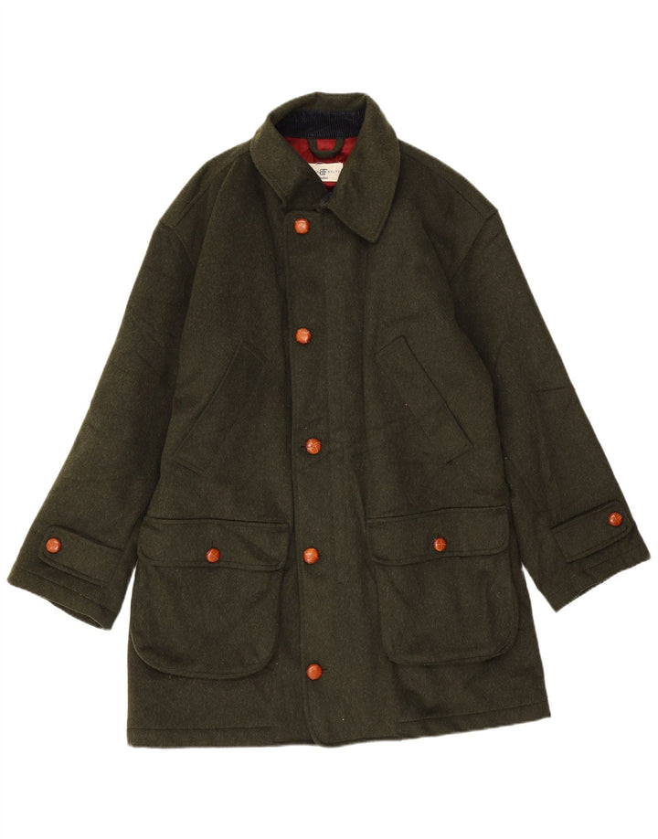 Belfe & Belfe Pardessus Homme IT 50 Large Laine Verte