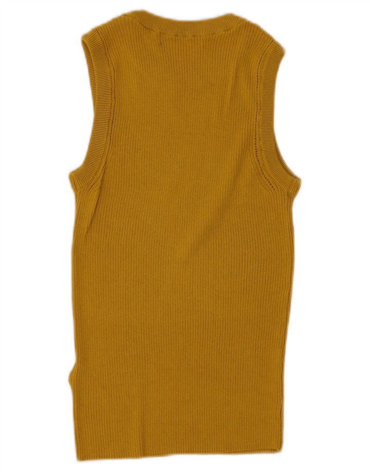 Marks & Spencer Débardeur pour femme UK 10 Small Jaune Viscose