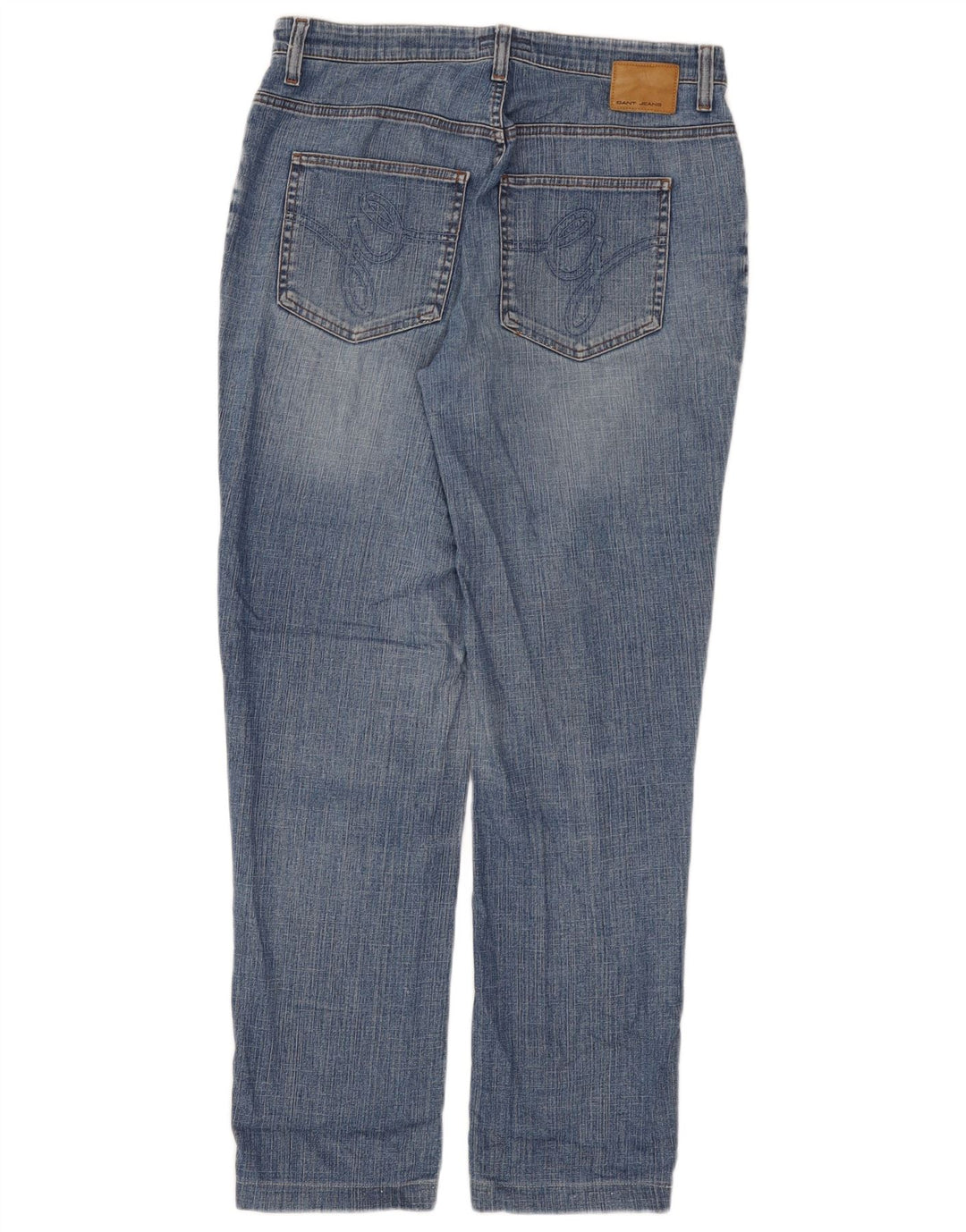 Gant Jean Droit Femme W30 L28 Bleu Coton