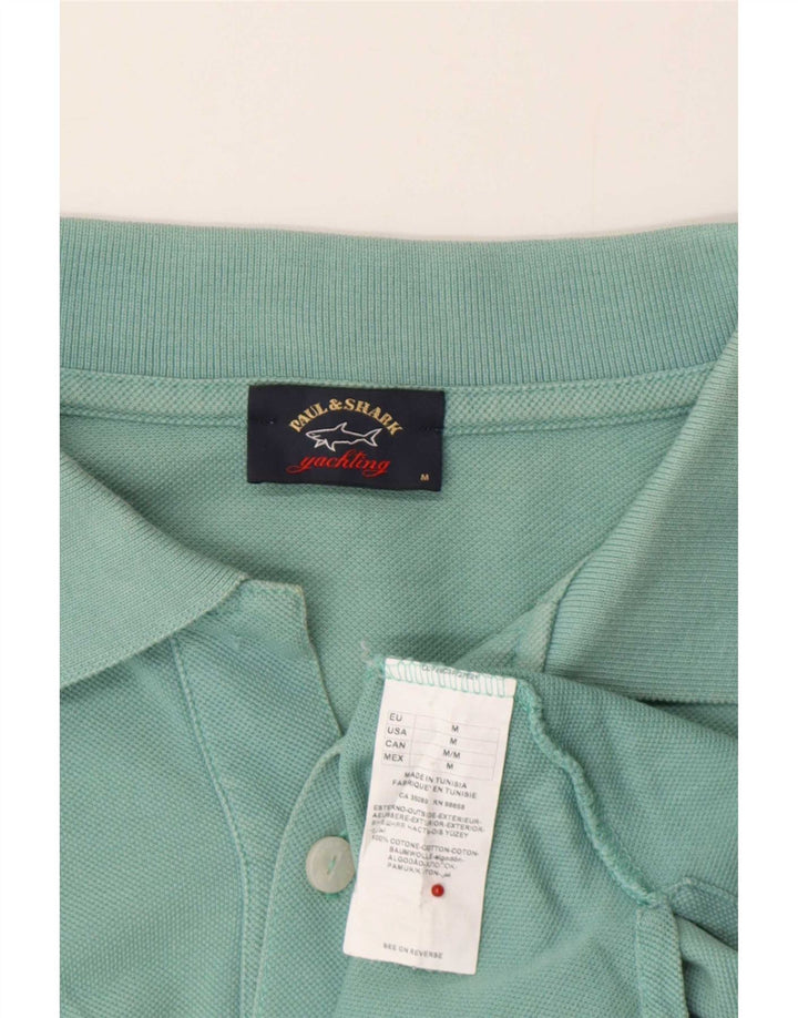 Paul & Shark Polo Homme Vert Moyen Coton