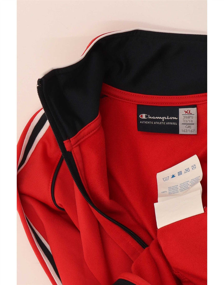 Champion Veste de Survêtement Garçon 13-14 Ans XL Rouge Polyester