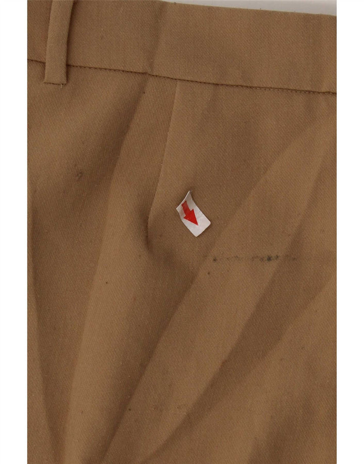 Zara Femme Pantalon De Costume Pegged Moyen W28 L31 Beige Polyester