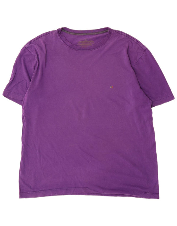 Tommy Hilfiger T-Shirt Homme Haut Large Violet