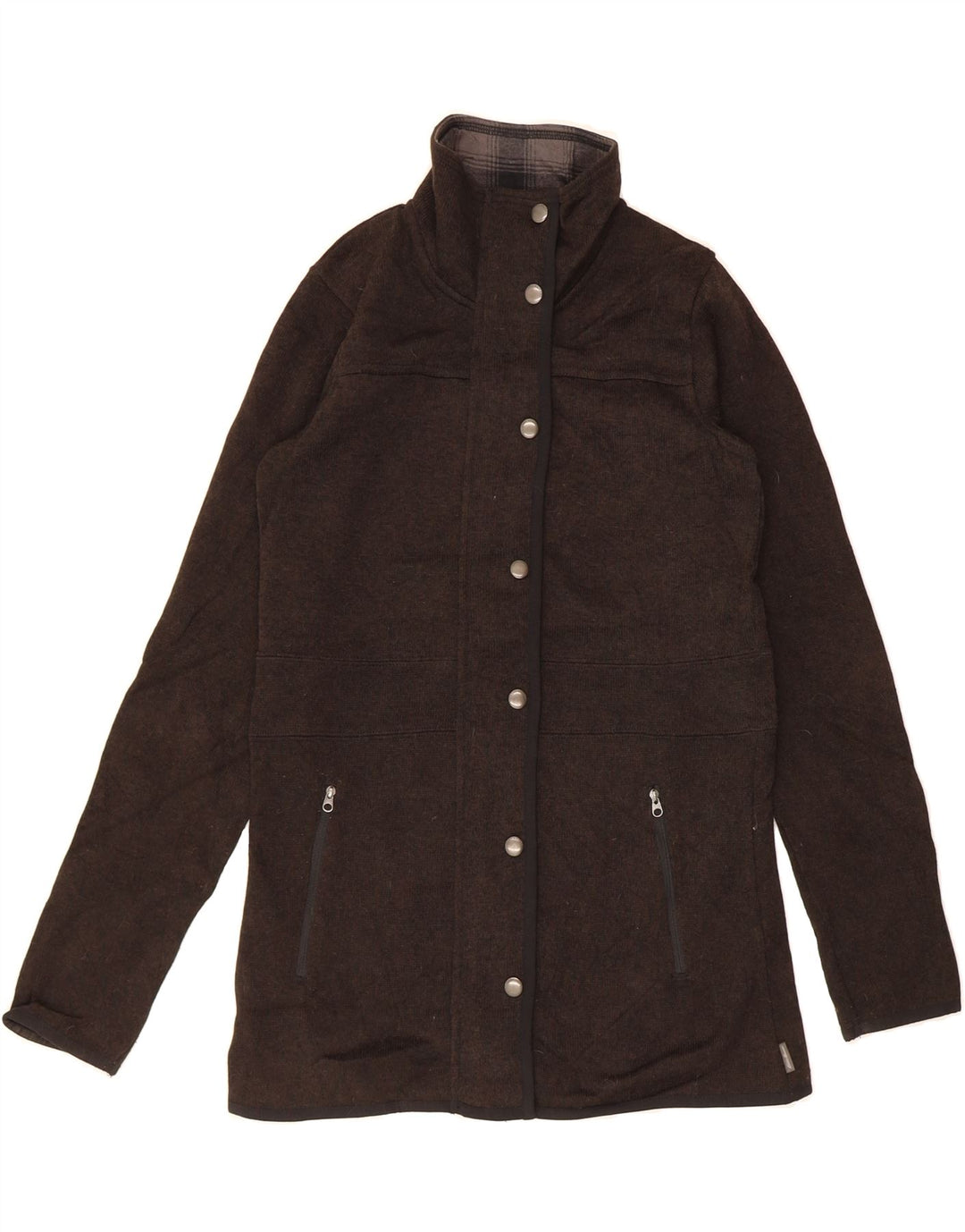 EDDIE BAUER Womens Tracksuit Top Jacket UK 6 XS Brown Polyester Vintage Eddie Bauer and Second-Hand Eddie Bauer from Messina Hembry 