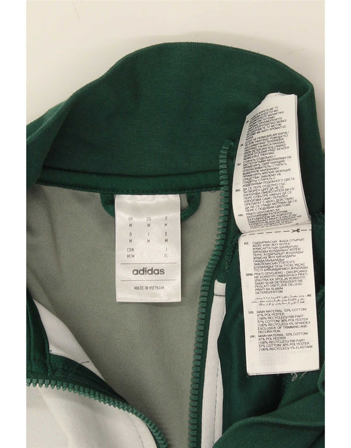 Adidas Veste de survêtement pour homme en coton color block vert moyen