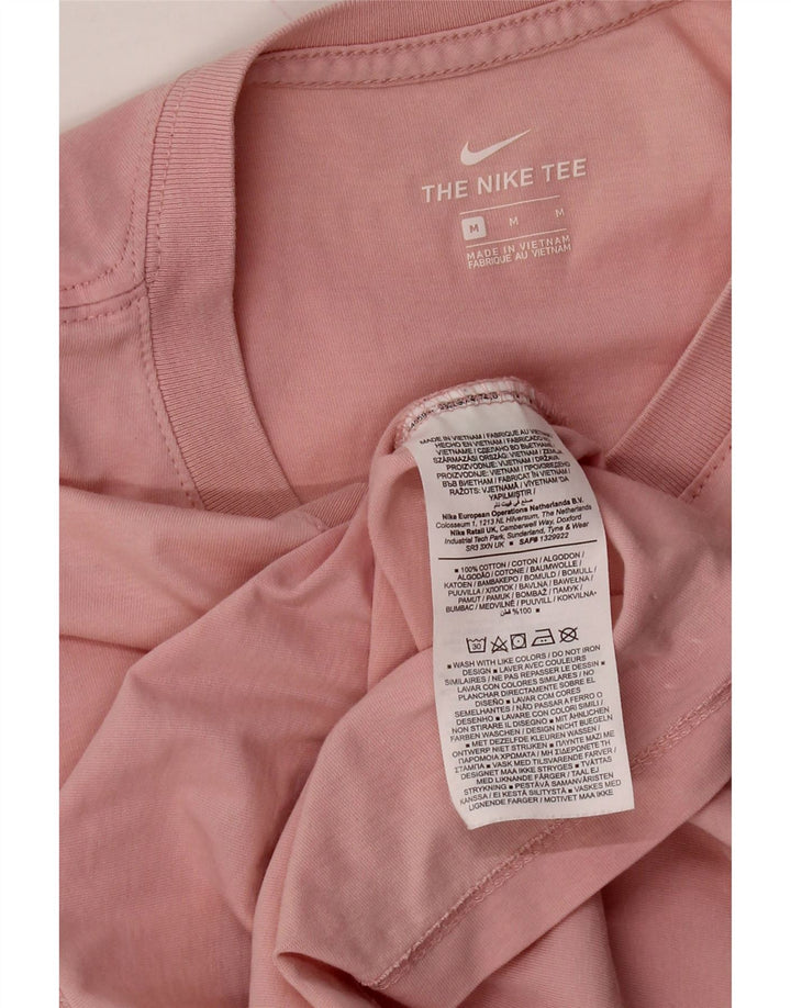 NIKE Womens Graphic Top Long Sleeve UK 14 Medium Pink Cotton Vintage Nike and Second-Hand Nike from Messina Hembry 