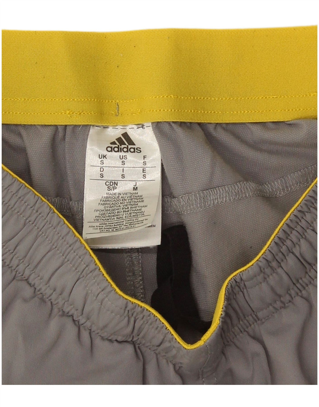 Adidas Short de sport pour homme Petit gris Colorblock Polyester