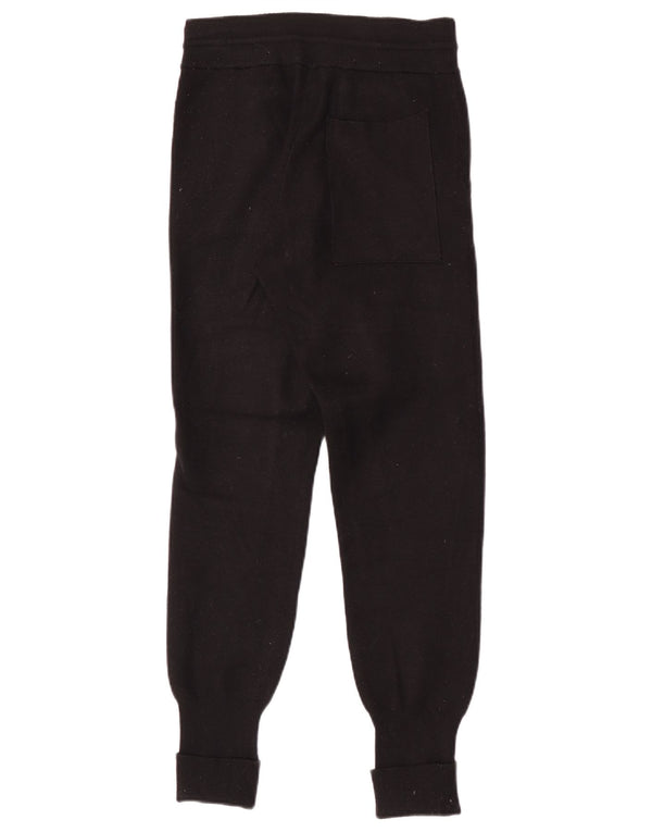 Zara Femme Pantalon De Survêtement Joggers Petit Noir Viscose