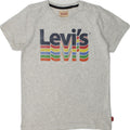 LEVI'S Boys Graphic T-Shirt Top 11-12 Years Grey Flecked Polyester | Vintage Levi's | Thrift | Second-Hand Levi's | Used Clothing | Messina Hembry 