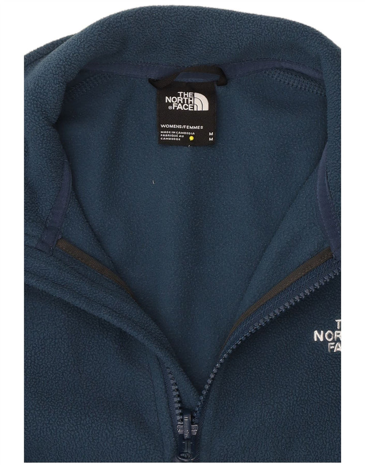 THE NORTH FACE Veste Polaire Femme UK 14 Bleu Moyen Polyester