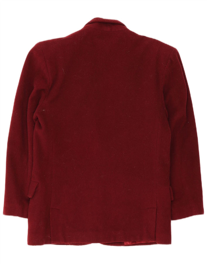 Duca Visconti Di Modrone Veste Blazer Femme UK 14 Bordeaux Moyen