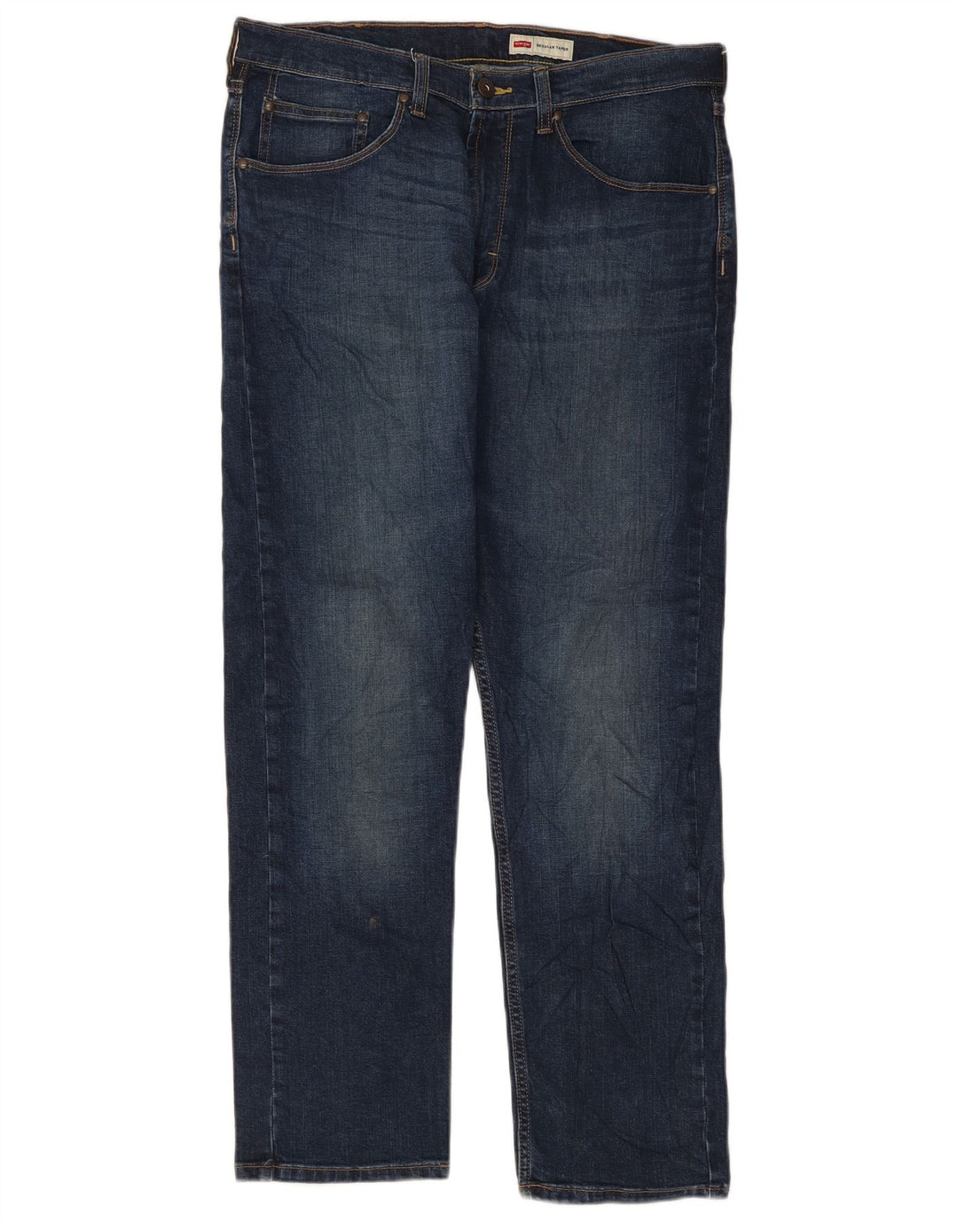 Wrangler Jean fuselé régulier pour homme W34 L30 en coton bleu marine