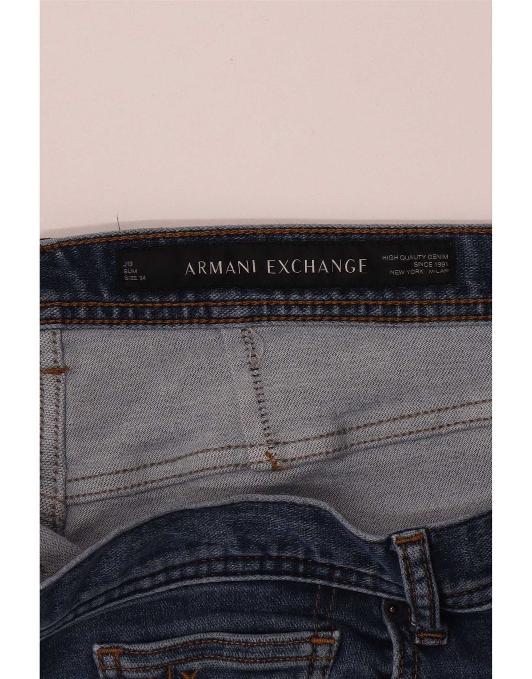 Armani Exchange Jean Slim Homme W34 L32 Bleu