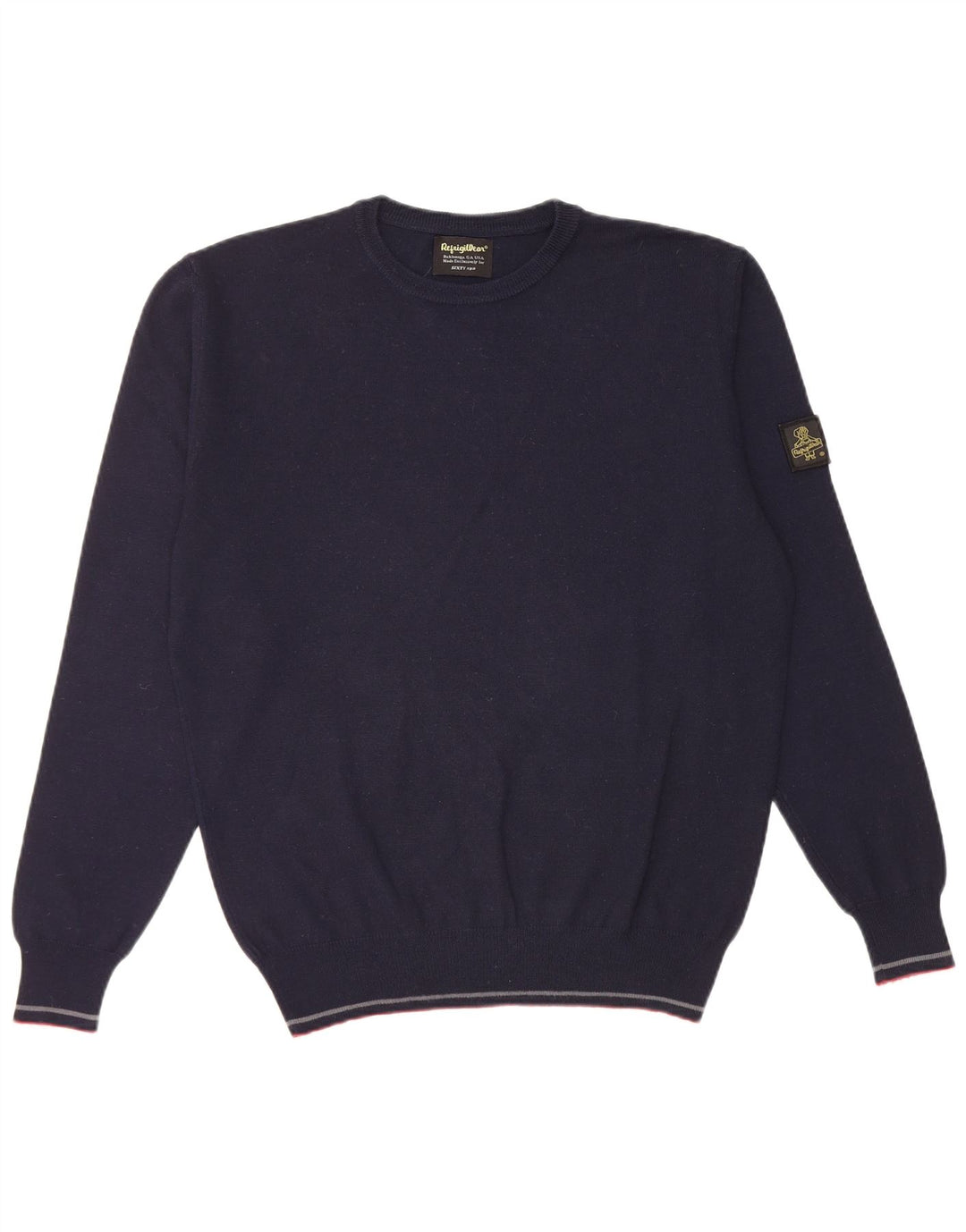 Refrigiwear Pull à col rond coupe classique pour homme, petit, bleu marine