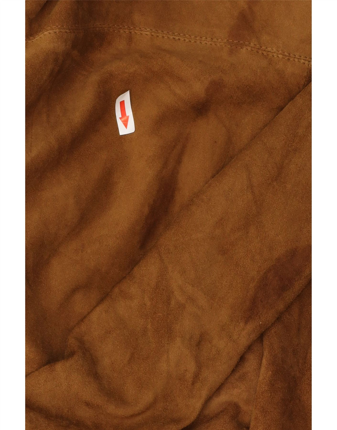 VINTAGE Femme 3 Boutons Blazer En Daim Veste UK 16 Grand Marron