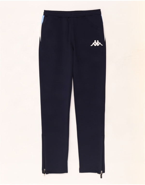 Kappa Pantalon de survêtement garçon 13-14 ans Bleu marine Colourblock Polyester