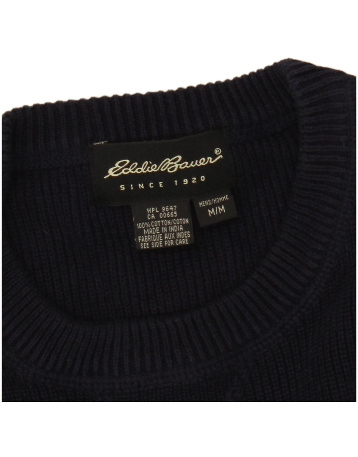 Eddie Bauer Pull col rond pour homme en coton bleu marine moyen