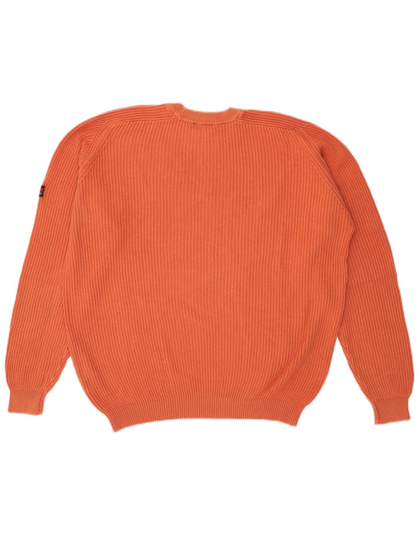 Navigare Pull col rond homme XL coton orange