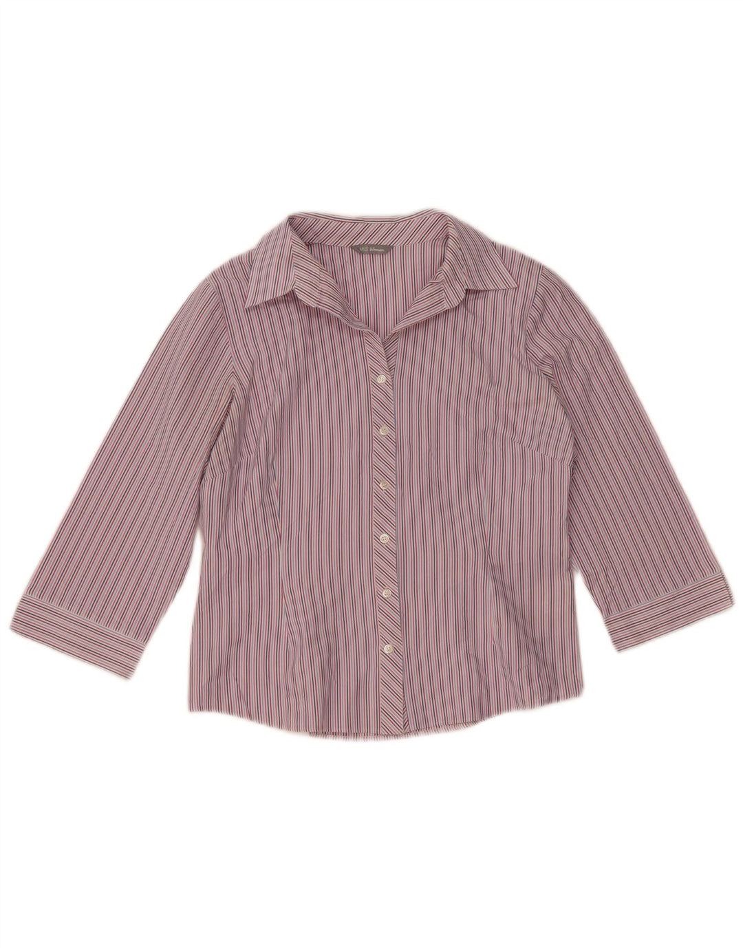 Marks & Spencer Chemise à manches 3/4 pour femme UK 12 Medium Multicolore Rayé