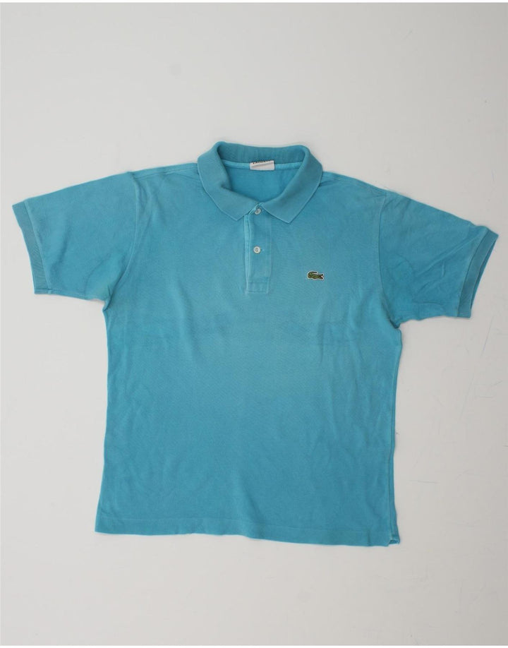 LACOSTE Mens Polo Shirt Size 4 Medium Blue Cotton Vintage Lacoste and Second-Hand Lacoste from Messina Hembry 