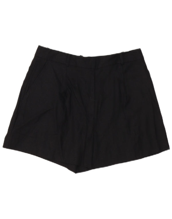 Zara Short Chino Femme Large W32 Lin Noir