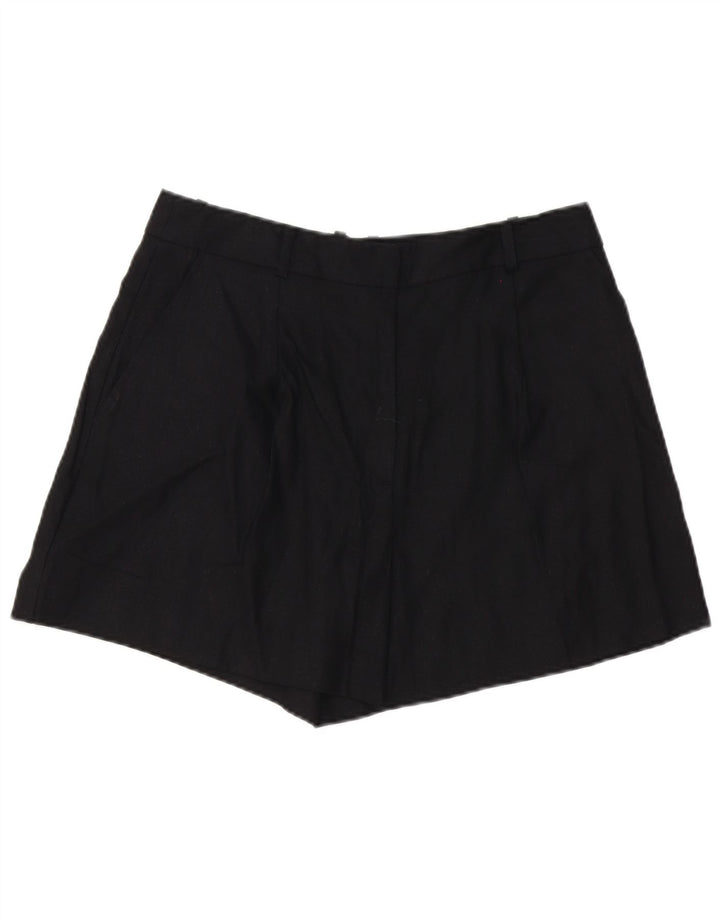 Zara Short Chino Femme Large W32 Lin Noir