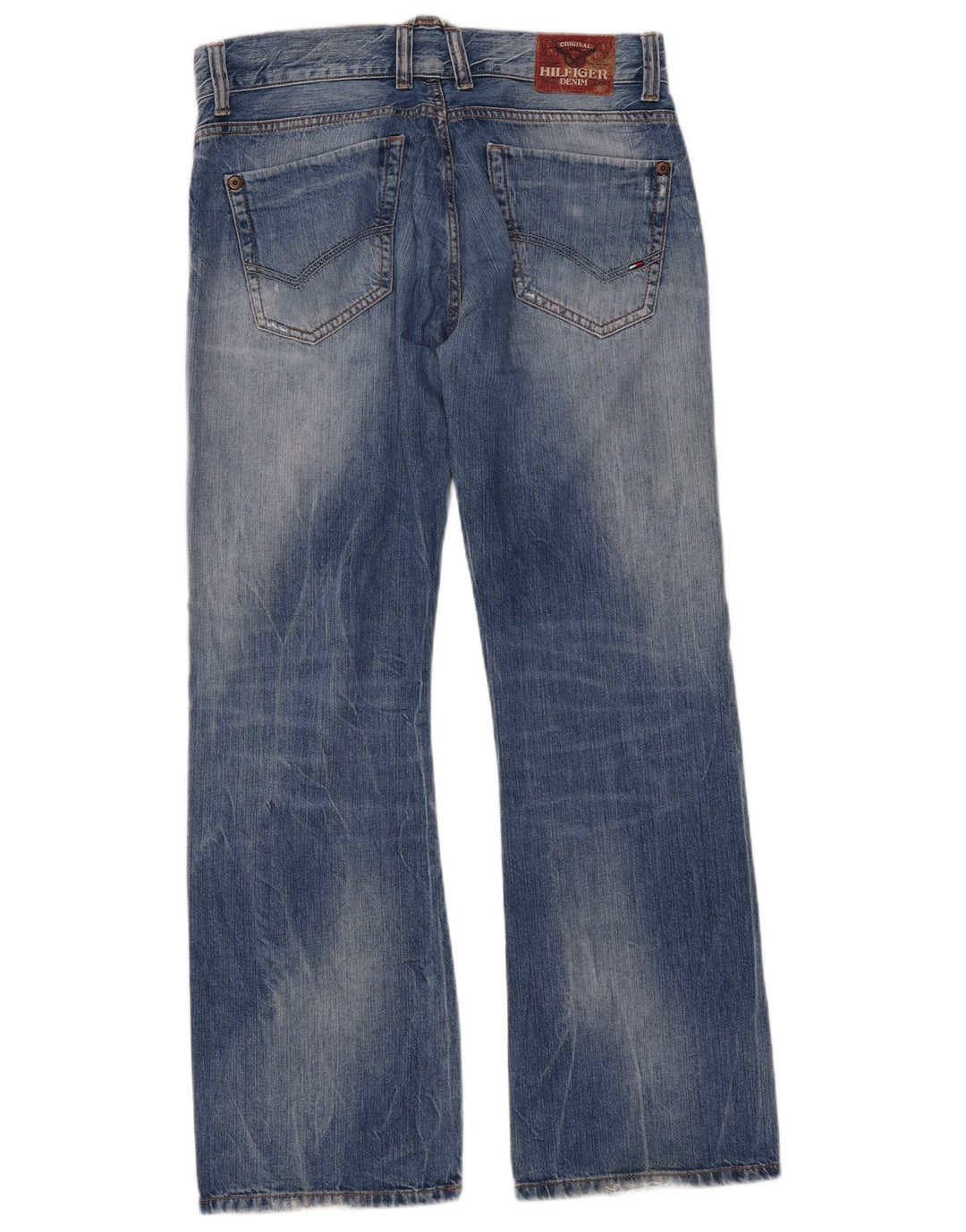 TOMMY HILFIGER Jean Bootcut Rogar Homme W34 L32 Bleu