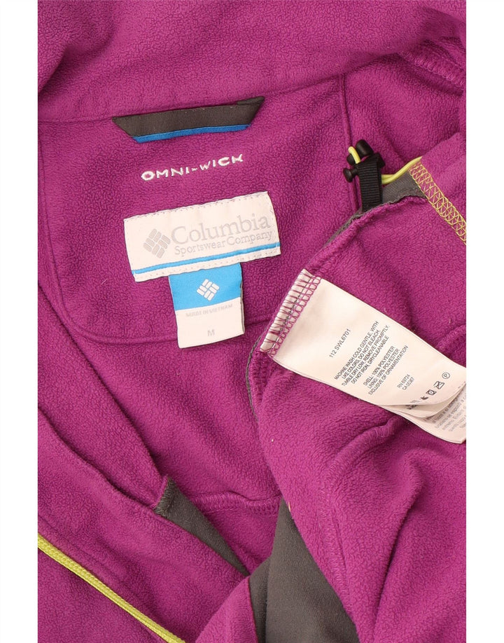 COLUMBIA Veste polaire Omni-Wick pour femme UK 12 Violet moyen Polyester
