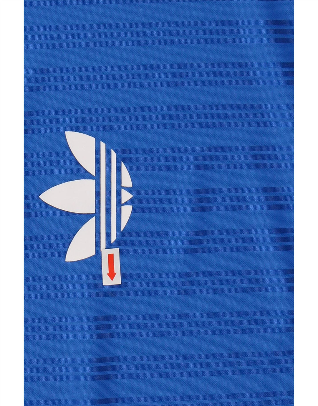 ADIDAS T-Shirt Graphique Homme Bleu Moyen Rayé Polyester