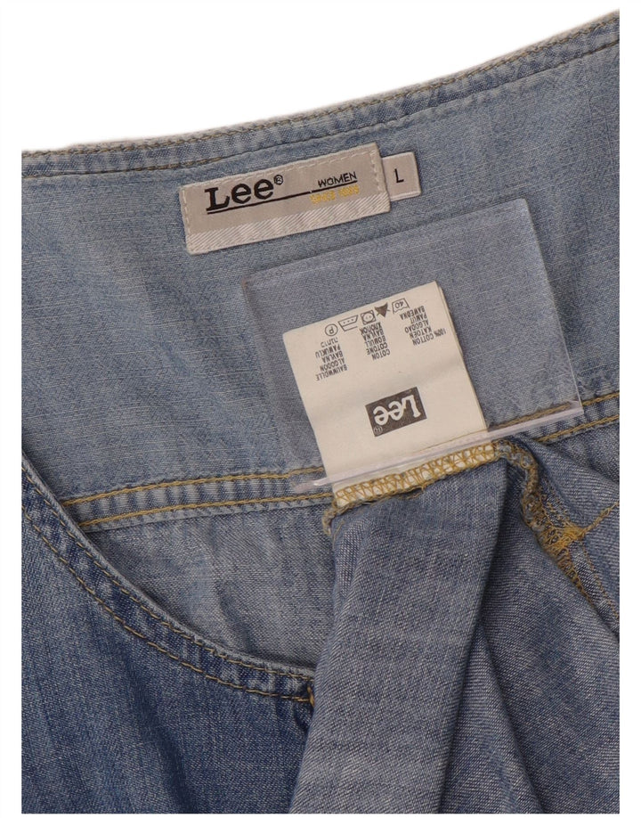 Lee Robe en jean pour femme UK 16 Large Bleu Coton