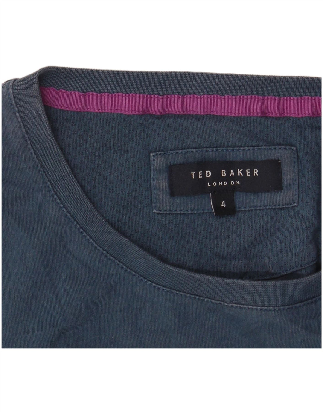 Ted Baker T-shirt graphique pour homme Taille 4 Large Bleu marine