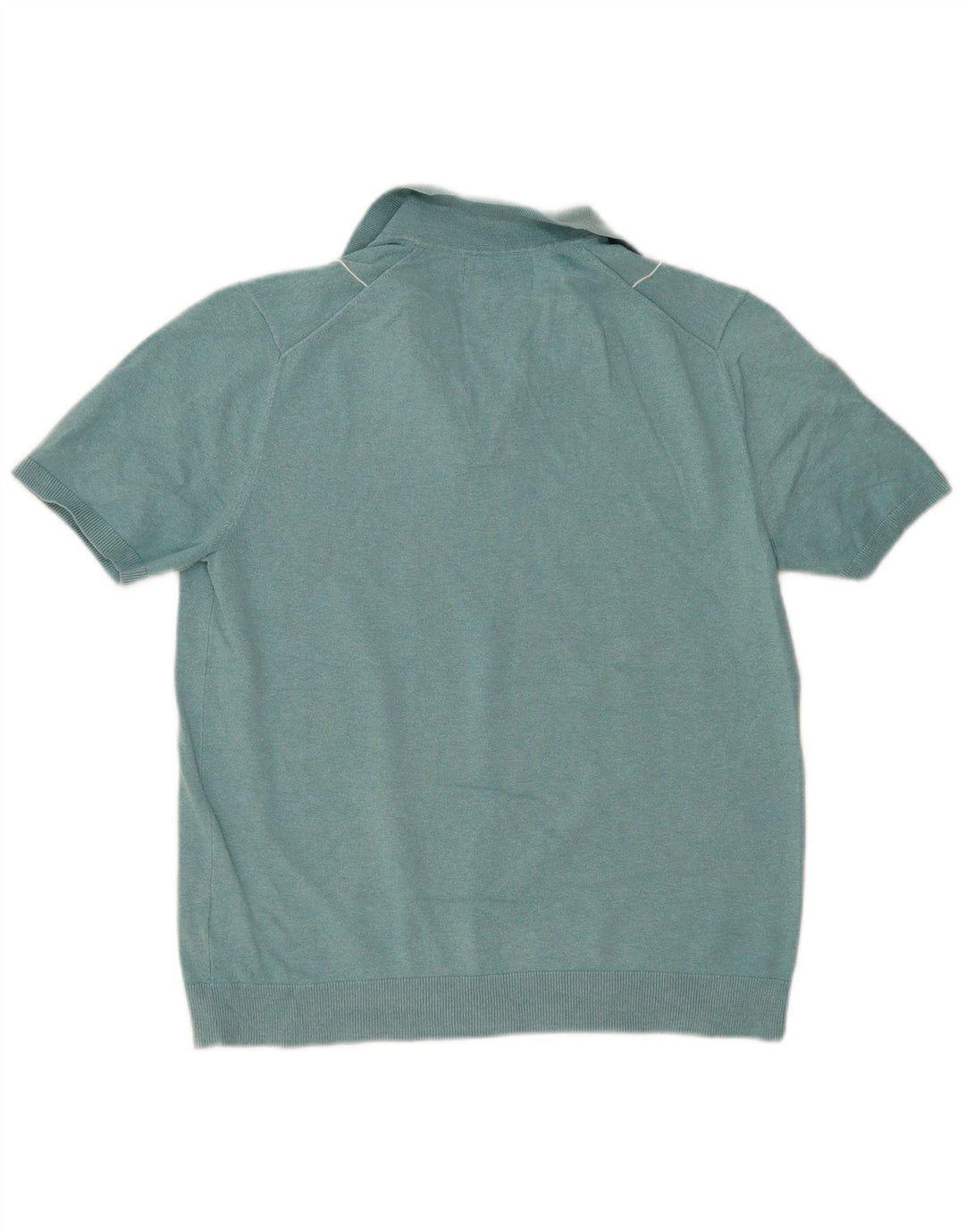 Marks & Spencer Polo à Manches Courtes Homme Rayé Turquoise Moyen