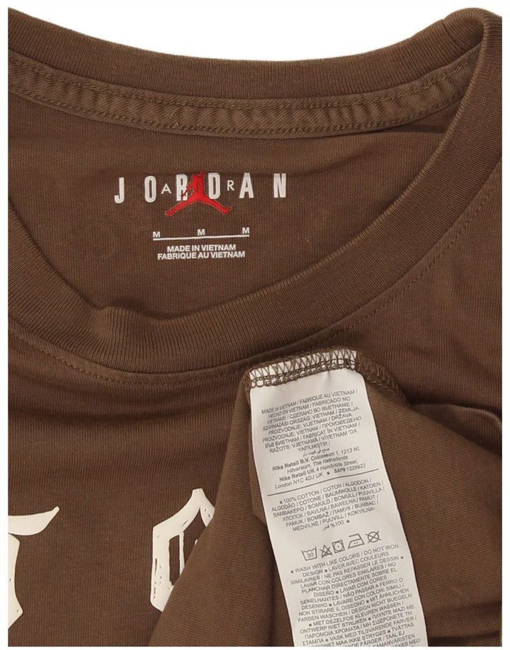 Jordan Haut graphique à manches longues pour hommes en coton marron moyen